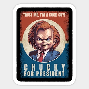 Chucky For President Sticker